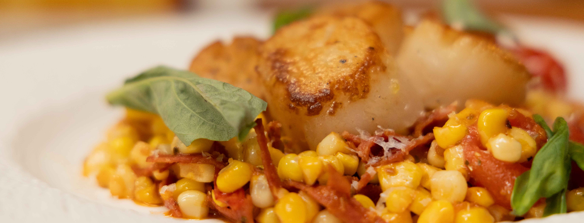 Seared Scallops with a Salt Crust