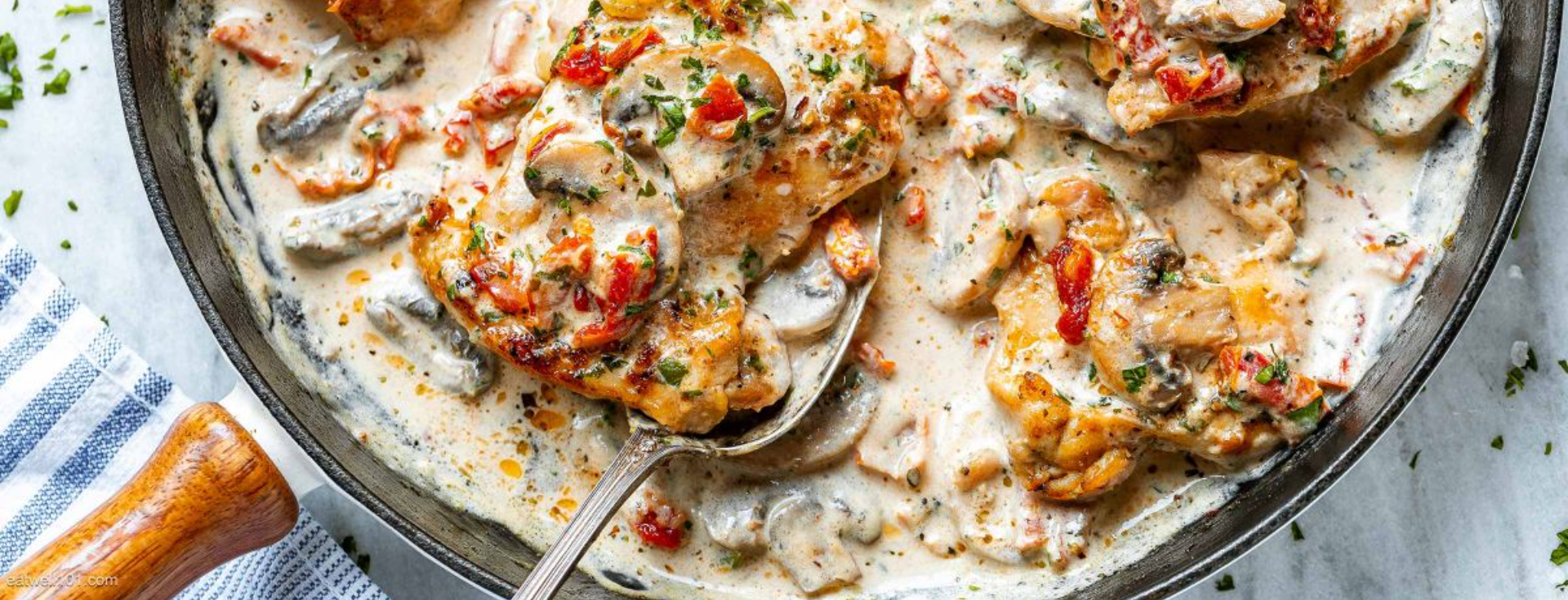 Creamy Garlic Mushroom Chicken1